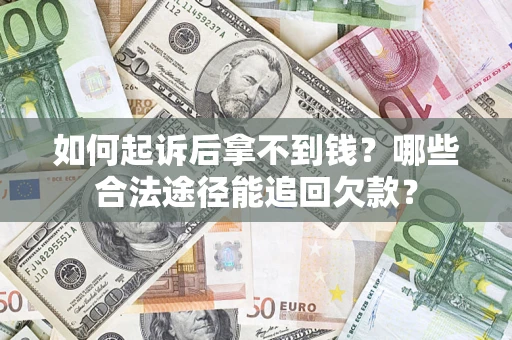 武汉如何起诉后拿不到钱？哪些合法途径能追回欠款？