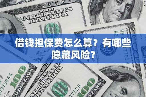武汉借钱担保费怎么算？有哪些隐藏风险？