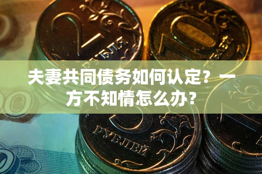 武汉夫妻共同债务如何认定？一方不知情怎么办？