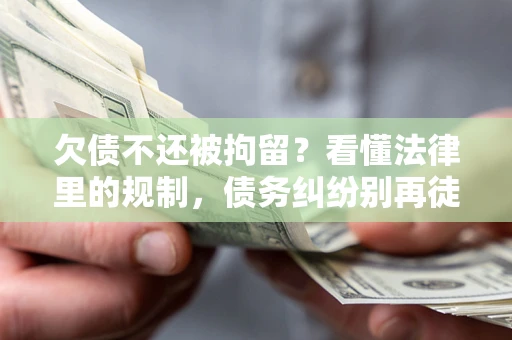武汉欠债不还被拘留？看懂法律里的规制，债务纠纷别再徒劳奔波