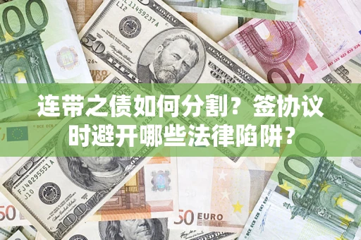 武汉连带之债如何分割？签协议时避开哪些法律陷阱？