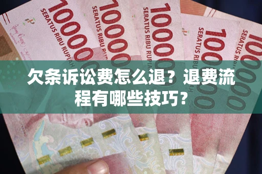 武汉欠条诉讼费怎么退？退费流程有哪些技巧？