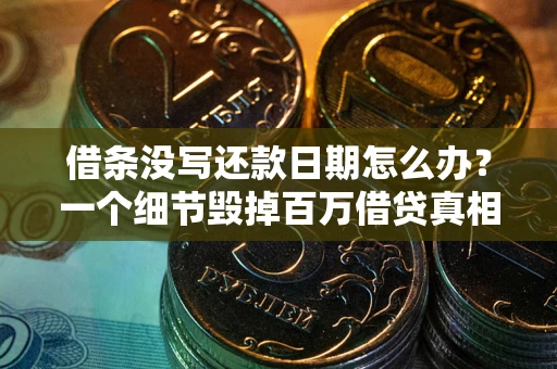 武汉借条没写还款日期怎么办？一个细节毁掉百万借贷真相