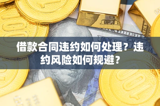 武汉借款合同违约如何处理？违约风险如何规避？