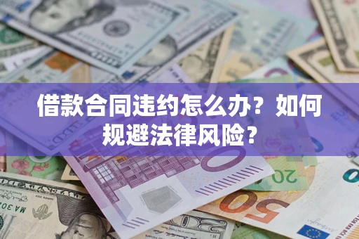 武汉借款合同违约怎么办？如何规避法律风险？
