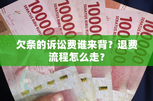 武汉欠条的诉讼费谁来背？退费流程怎么走？