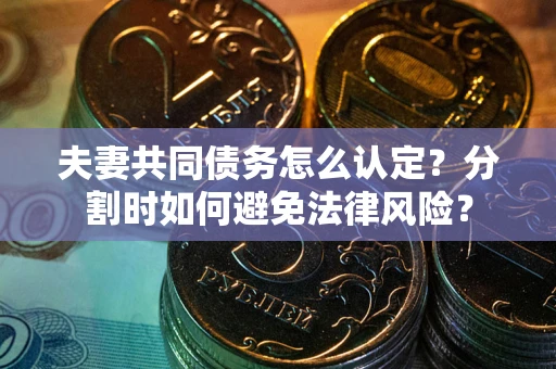 武汉夫妻共同债务怎么认定？分割时如何避免法律风险？