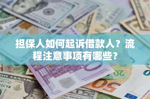 武汉担保人如何起诉借款人？流程注意事项有哪些？